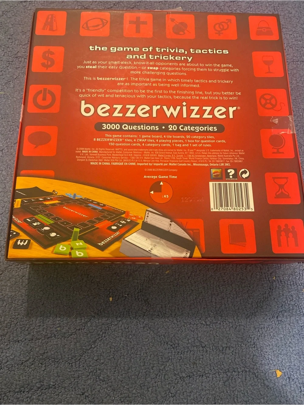 Trivia Board Game - Red